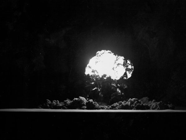 A suitcase bomb could produce a fireball the size of this one from a March 12, 1955 nuclear experiment in Nevada.  An explosion of this size could kill tens of thousands if it occurred in a large city.