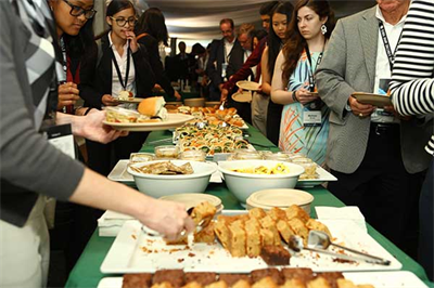 The meal spread at the GGCS 2017 Student Poster session